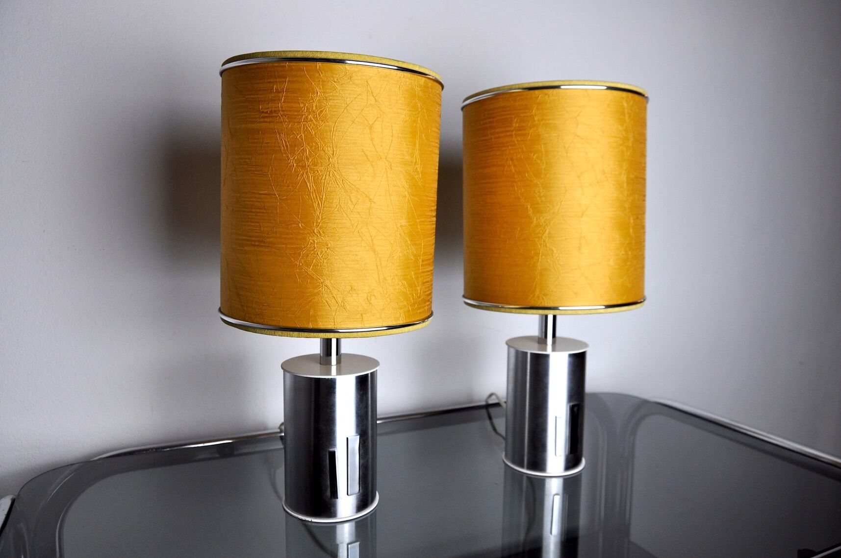 Pair of futuristic lamps by Marca SL, Spain, 1970