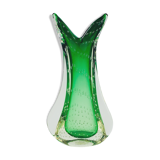 Vase en verre italien Bullicante Murano par Archimede Seguso