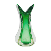 Italian Bullicante Murano glass vase by Archimede Seguso