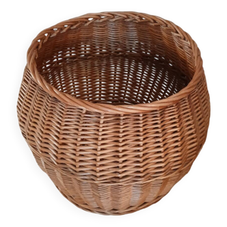 Panière / cache pot en osier