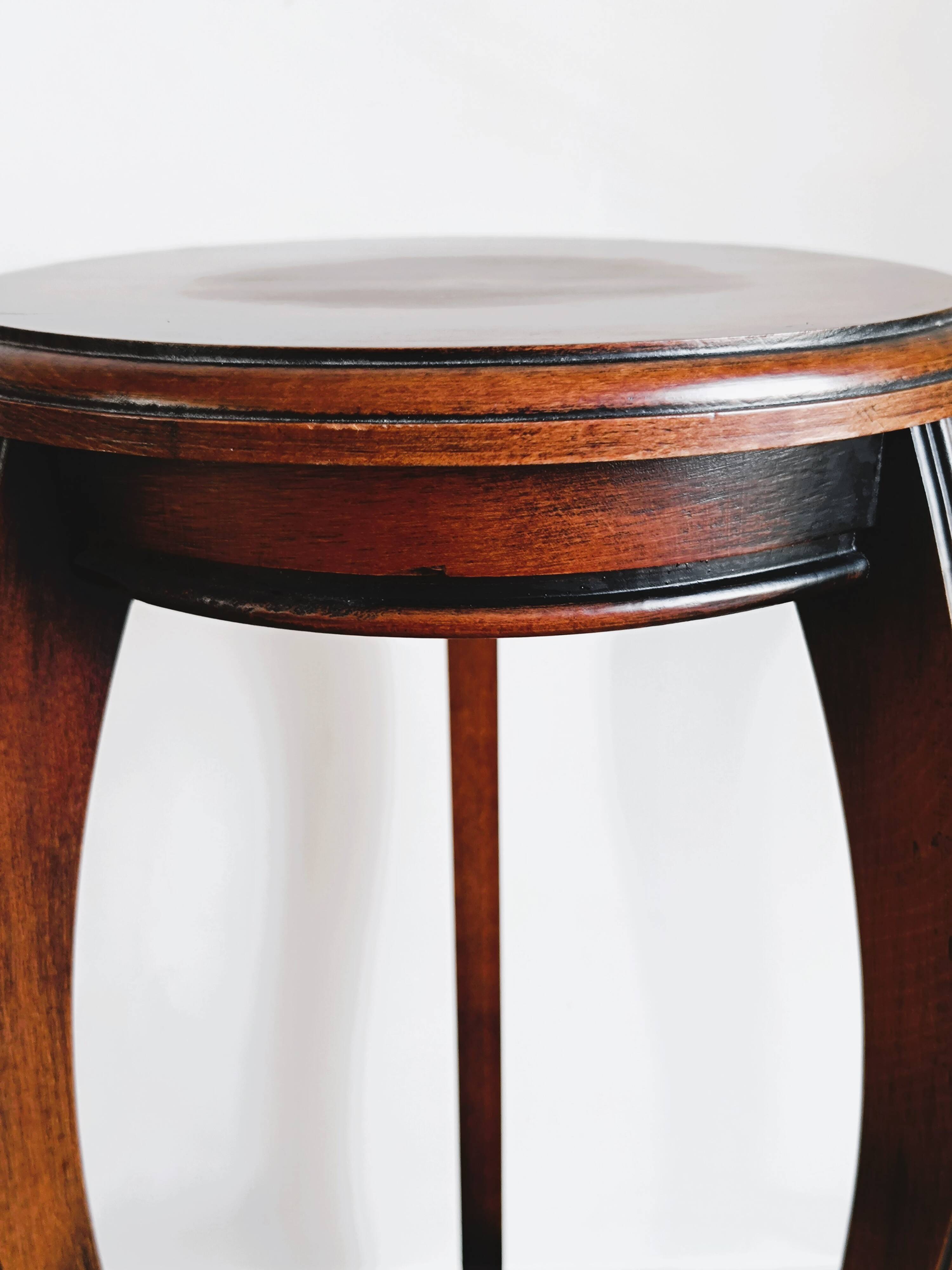 Small solid wood stool