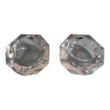 pair of salt shakers Baccarat art table vintage crystal salt shakers