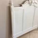 Painted wooden old bedhead