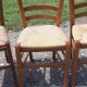 6 chaises paillées anciennes