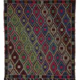 Tapis Kilim turc anatolien vintage fait main 190 cm x 148 cm