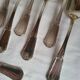 12 Large Silver-Plated Metal Spoons Boulenger Table Cutlery