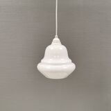 Small hanging lamp in opal glass, Danish and from the 1980s.