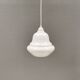 Small hanging lamp in opal glass, Danish and from the 1980s.
