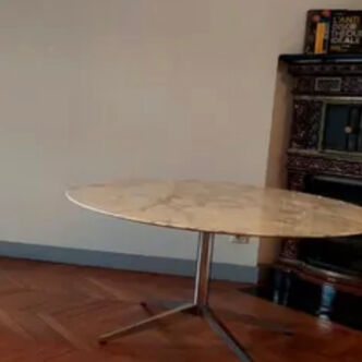 Table Florence Knoll, 1m37, ronde