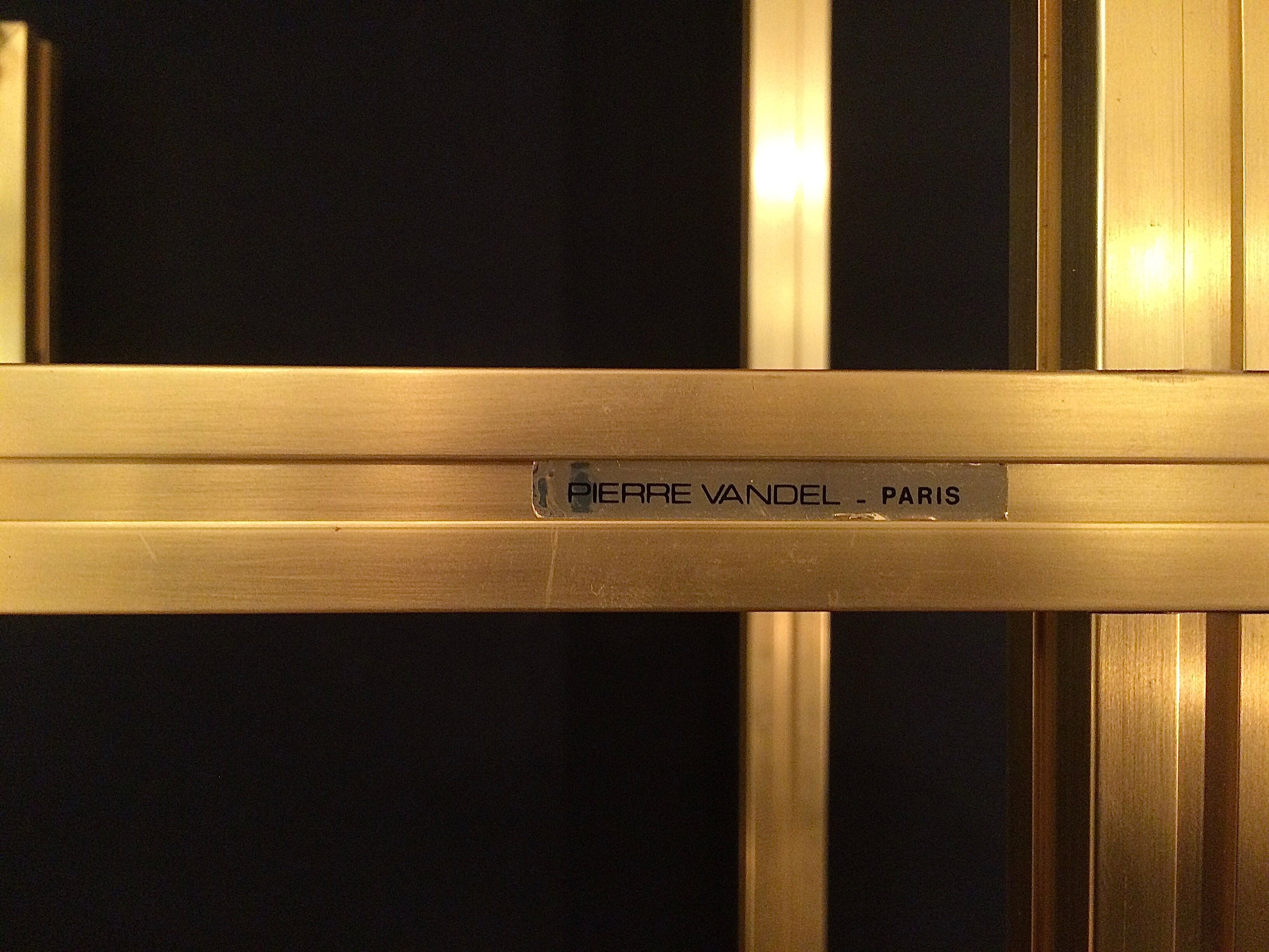 Golden brass floor Pierre Vandel, Paris circa 70