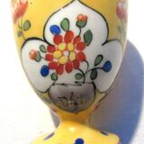 Art deco shell, fine mustard porcelain floral signed limoges