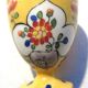 Art deco shell, fine mustard porcelain floral signed limoges