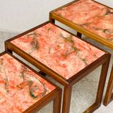 1960s marble nesting coffee table