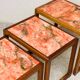 Table basse gigogne en marbre 1960