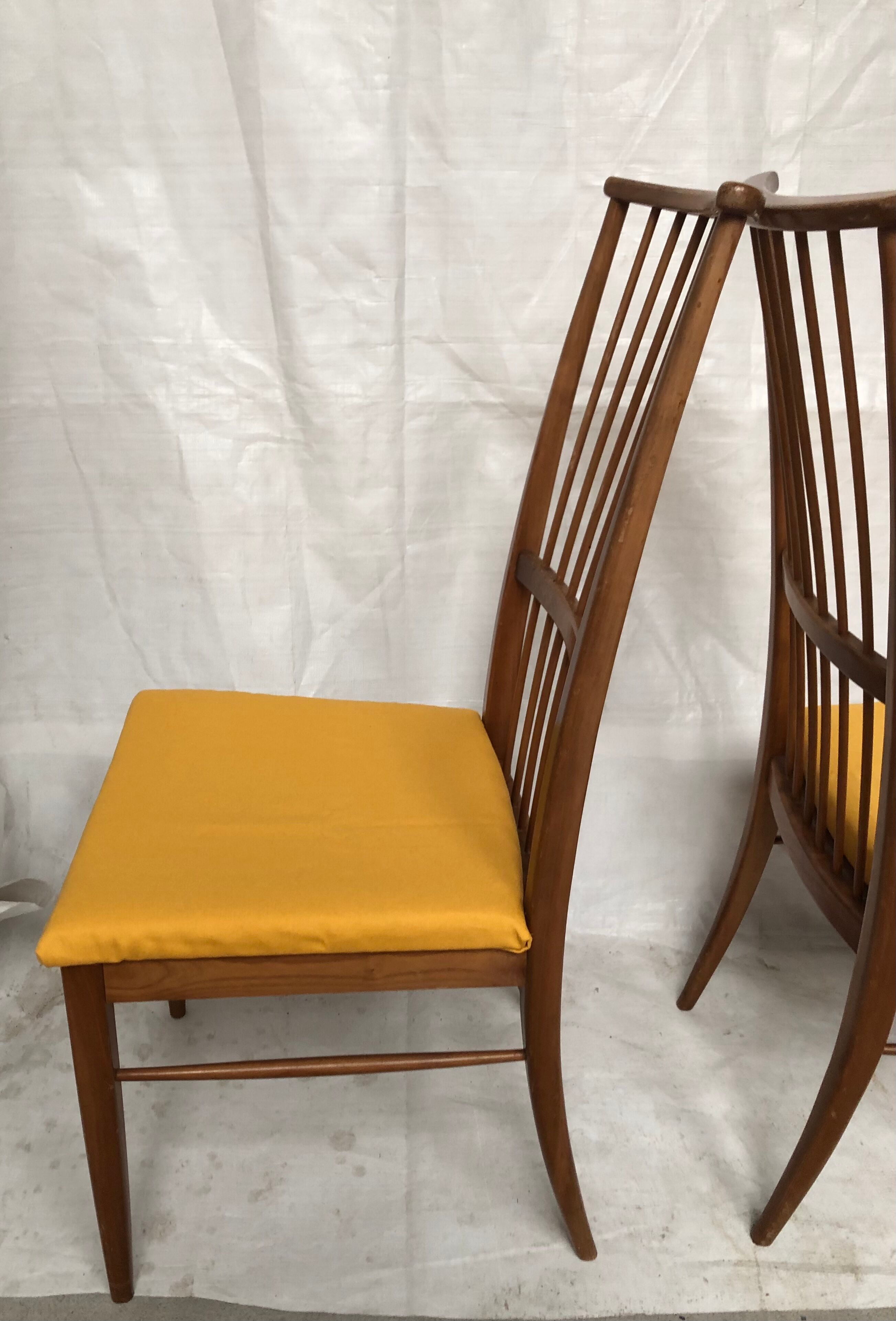 Vintage blonde wood chairs 60s