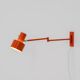 "Skala" orange wall lamp by Jo Hammerborg