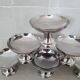 Dessert / ice cream bowls in stainless steel, Guy Degrenne style.