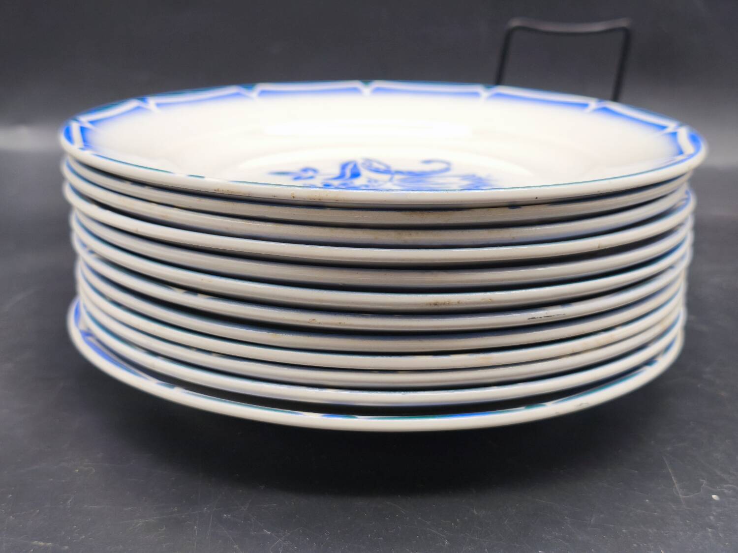 12 Canebière dinner plates