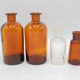 Lot de 4 anciens flacons pharmaceutiques