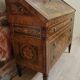 Commode secrétaire scriban style Louis XV à abattant, en bois précieux