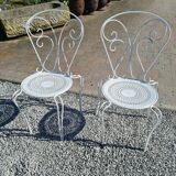 Iron garden chairs