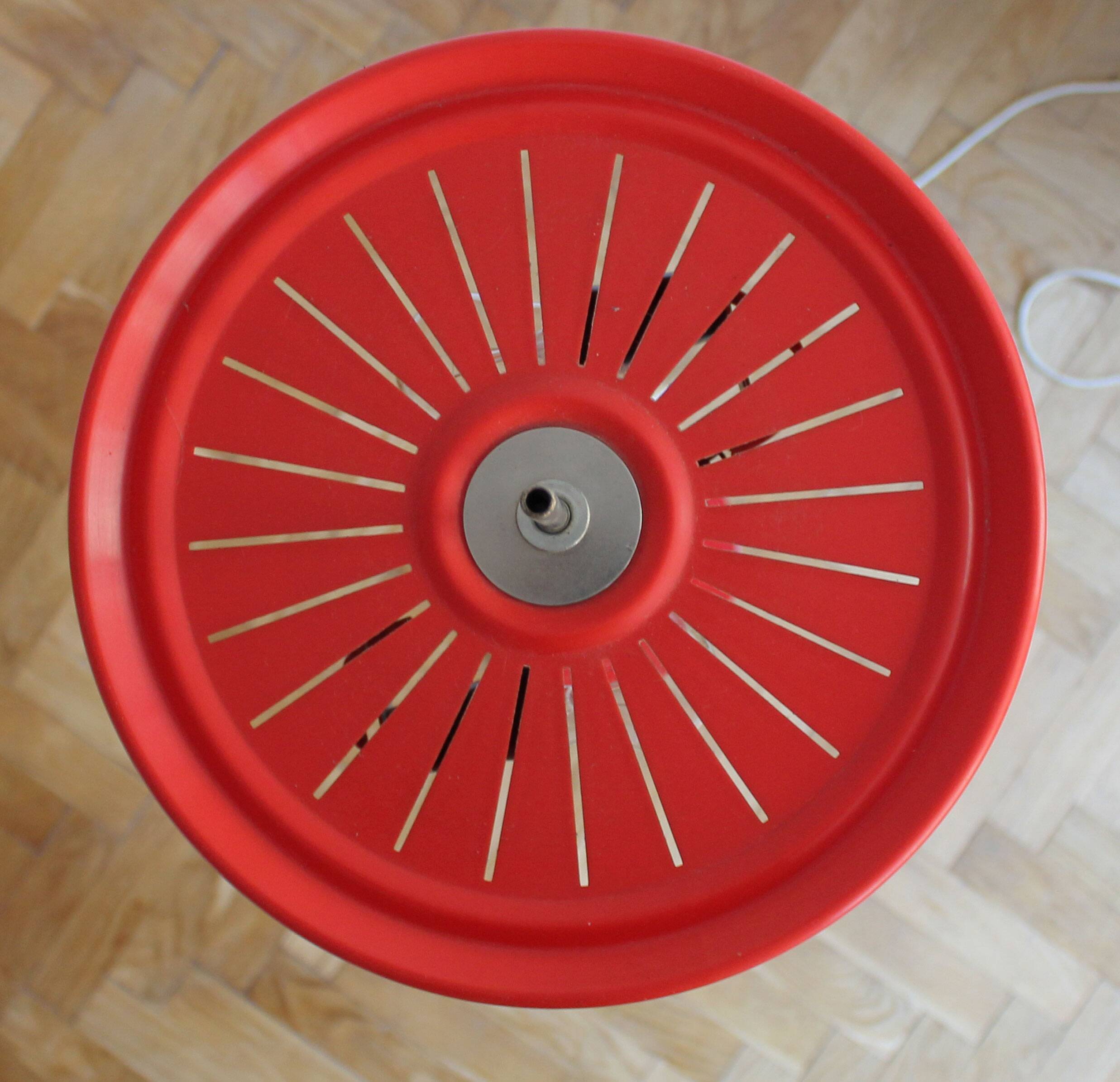 1970's Vintage Red Floor Lamp