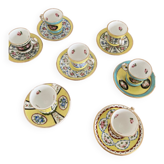 Sèvres porcelain cups and saucers