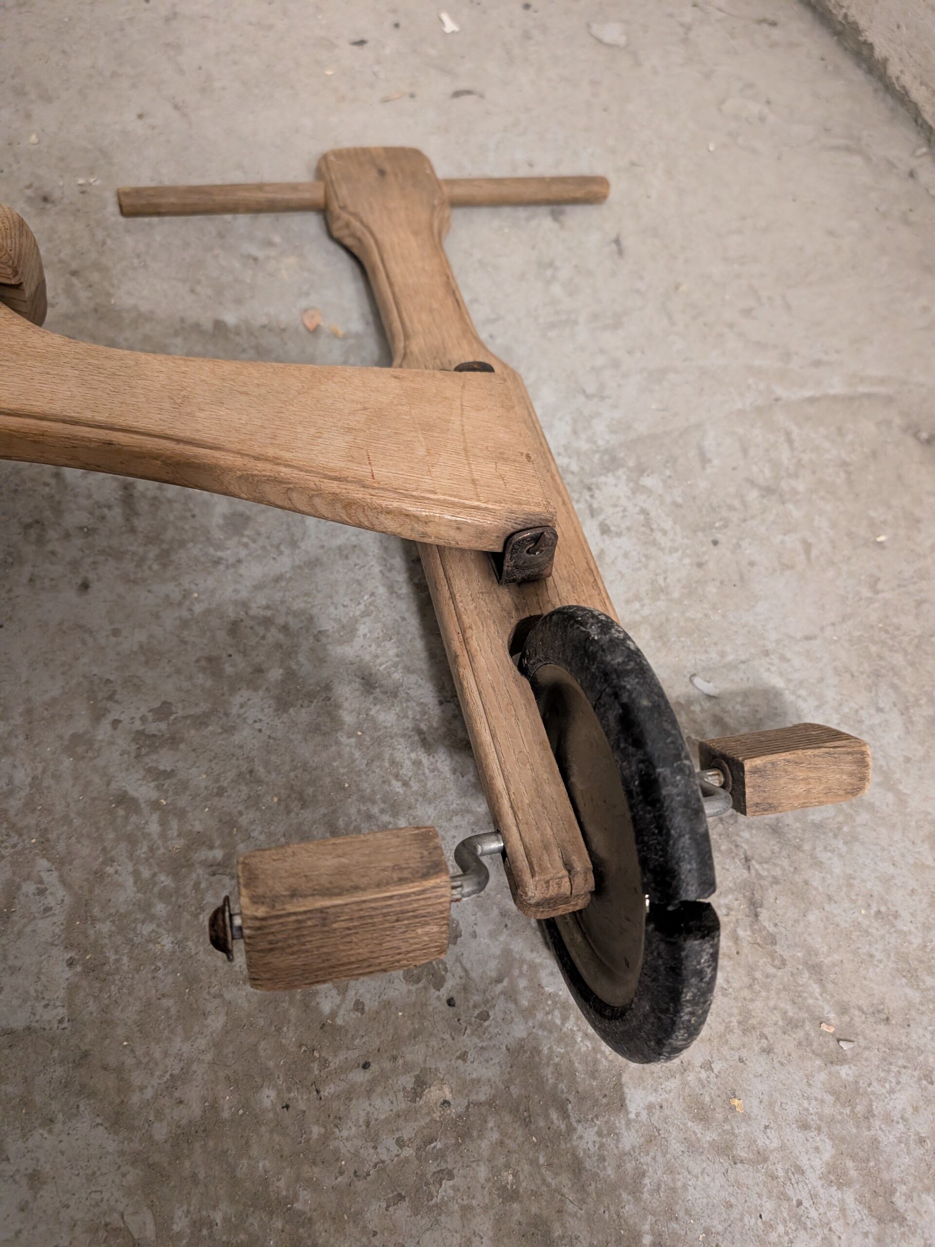 Vintage wooden children's bike