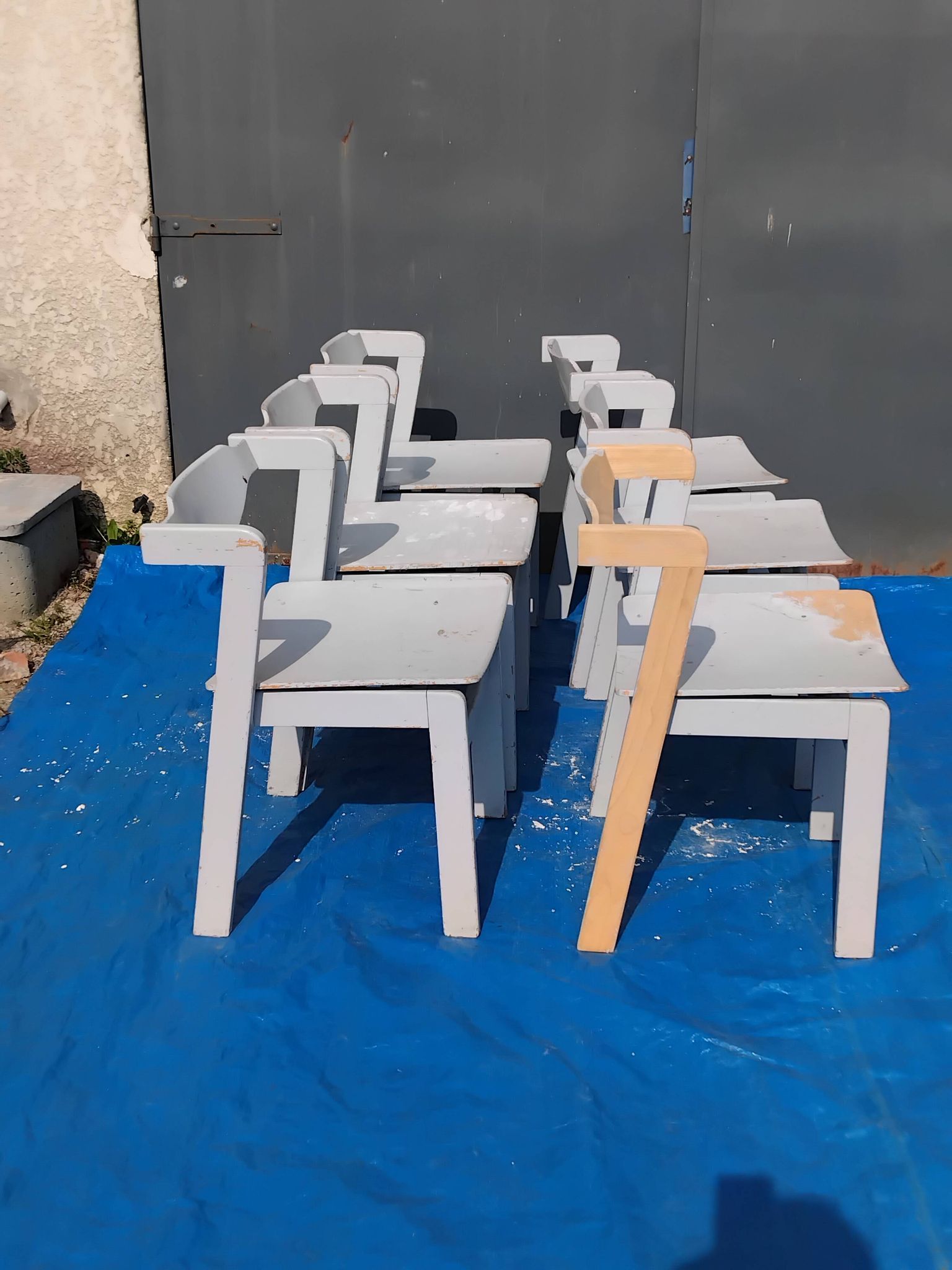 6 vintage Scandinavian design chairs