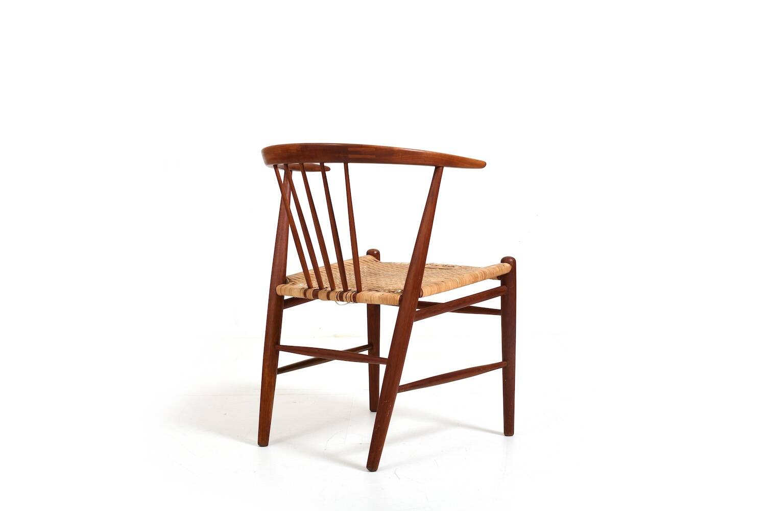 Illum Wikkelsø for N. Eilersen rare Side Chair "24GT" in Teak