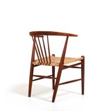 Illum Wikkelsø for N. Eilersen rare Side Chair "24GT" in Teak