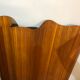 Ancien paravent en bois art deco vague style baumann 1950 en très bon état