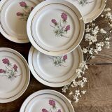 Set of 6 vintage dinner plates - Moulin des Loups