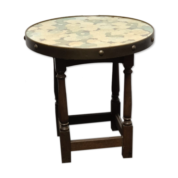Vintage oak side table