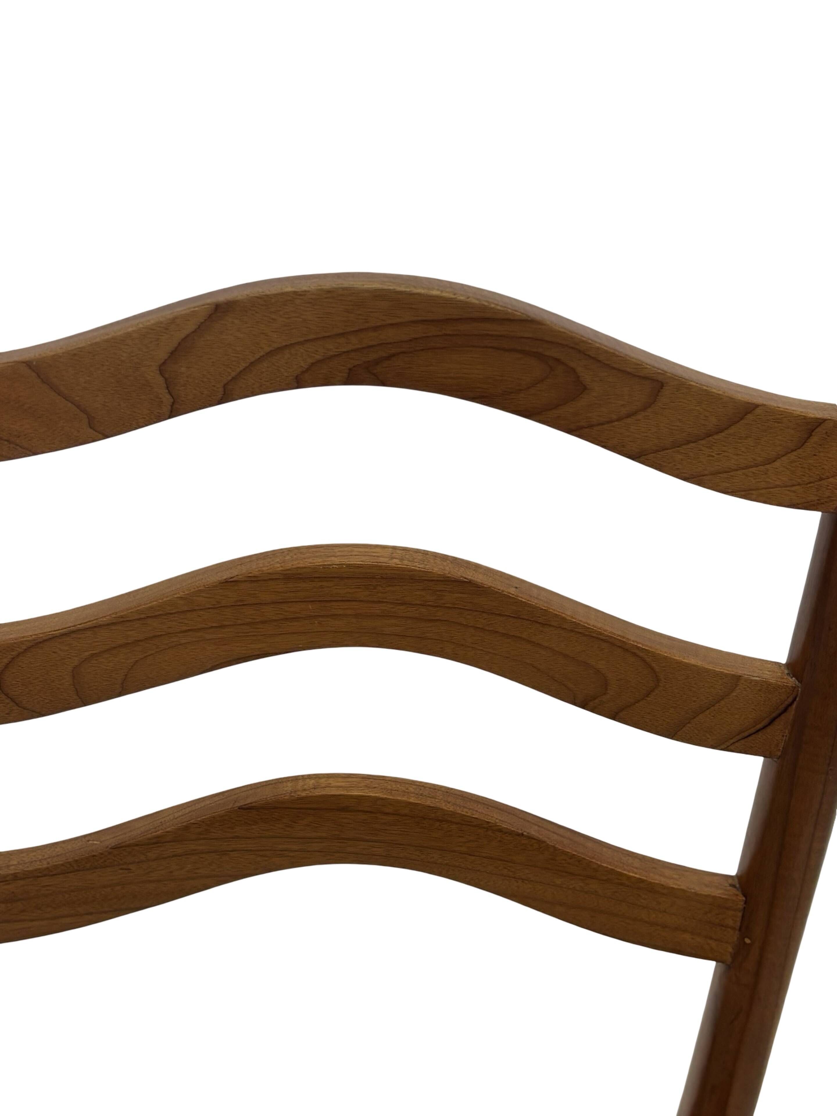 Vintage Teak Chair with Webbing - 1970s Design