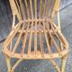 Chaise en rotin 1960