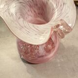 Colored blown glass vase