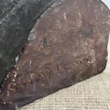 Buste d’homme en plâtre patiné – travail d’atelier, vers 1900