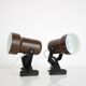 Pair of Two Attachable Table Lamps with a Clip, 1970's, Czechoslovakia