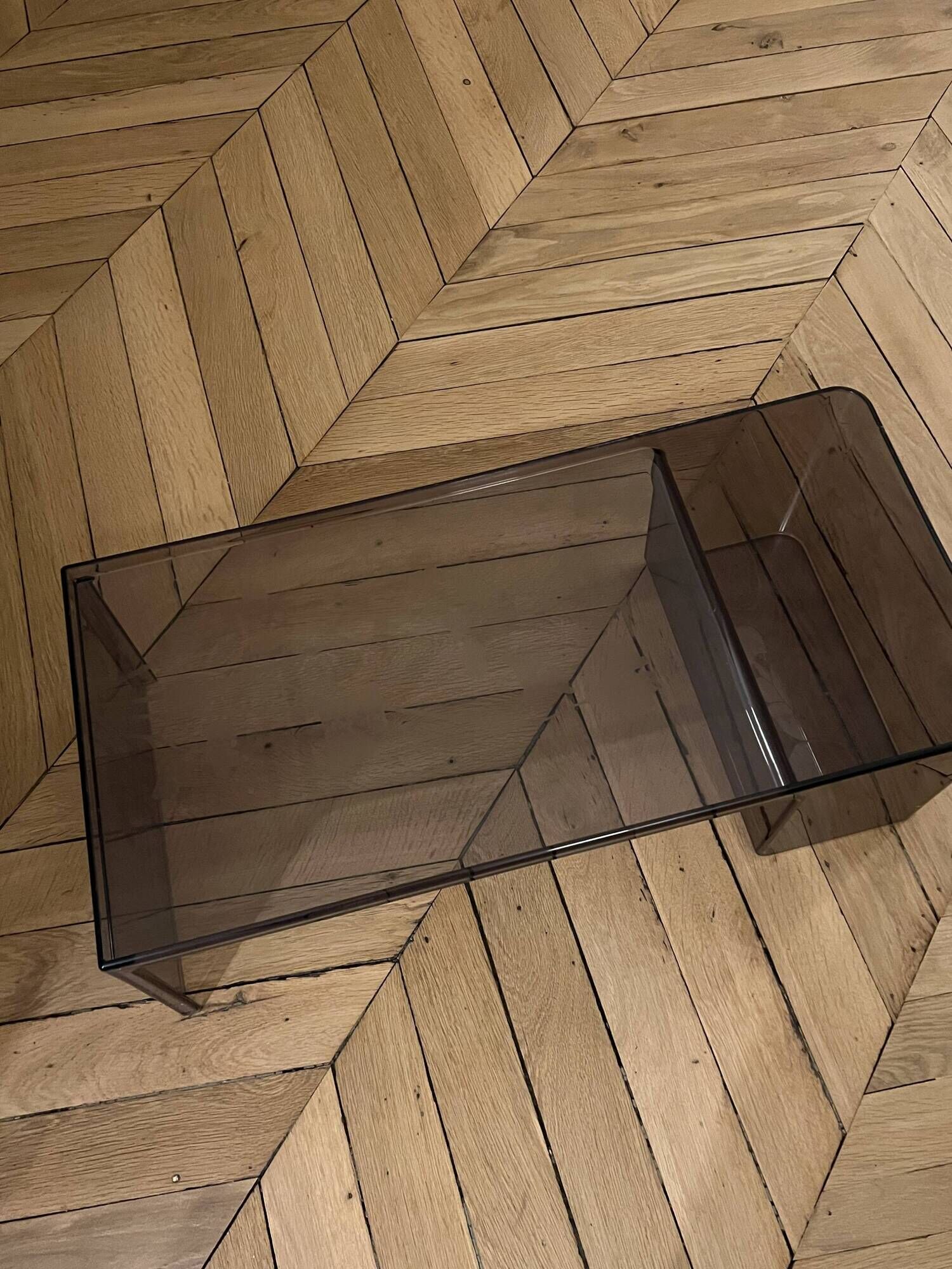 Vintage transparent Usame table by Patricia Urquiola for Kartell