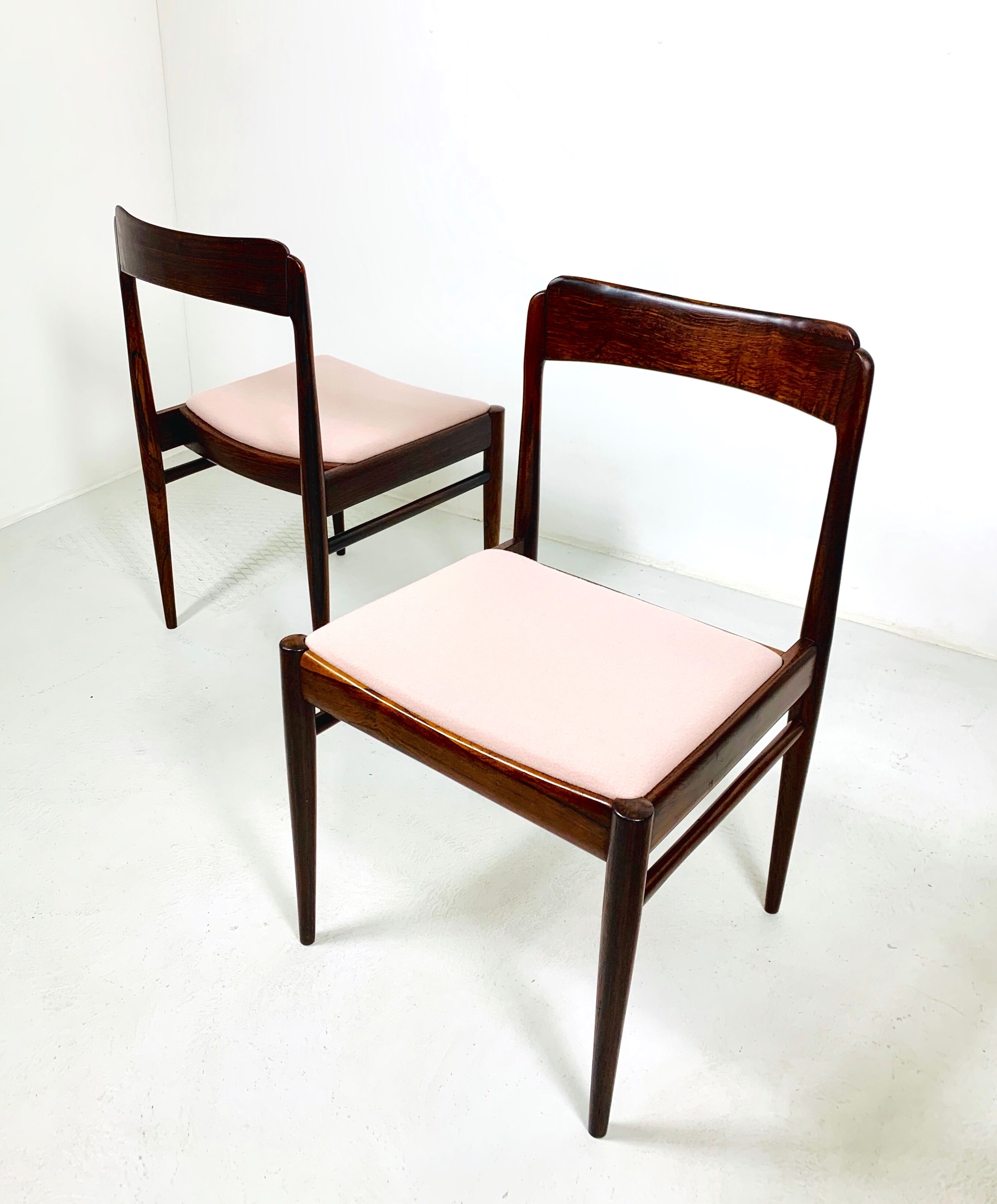 Danish mid-century palisander chairs by Ole Wanscher