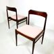 Danish mid-century palisander chairs by Ole Wanscher