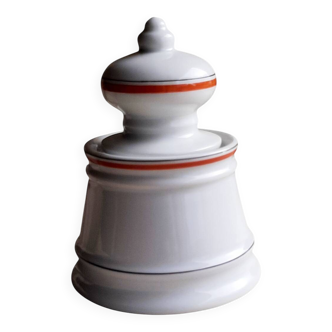 Vintage sugar bowl in Auteuil porcelain bistro service