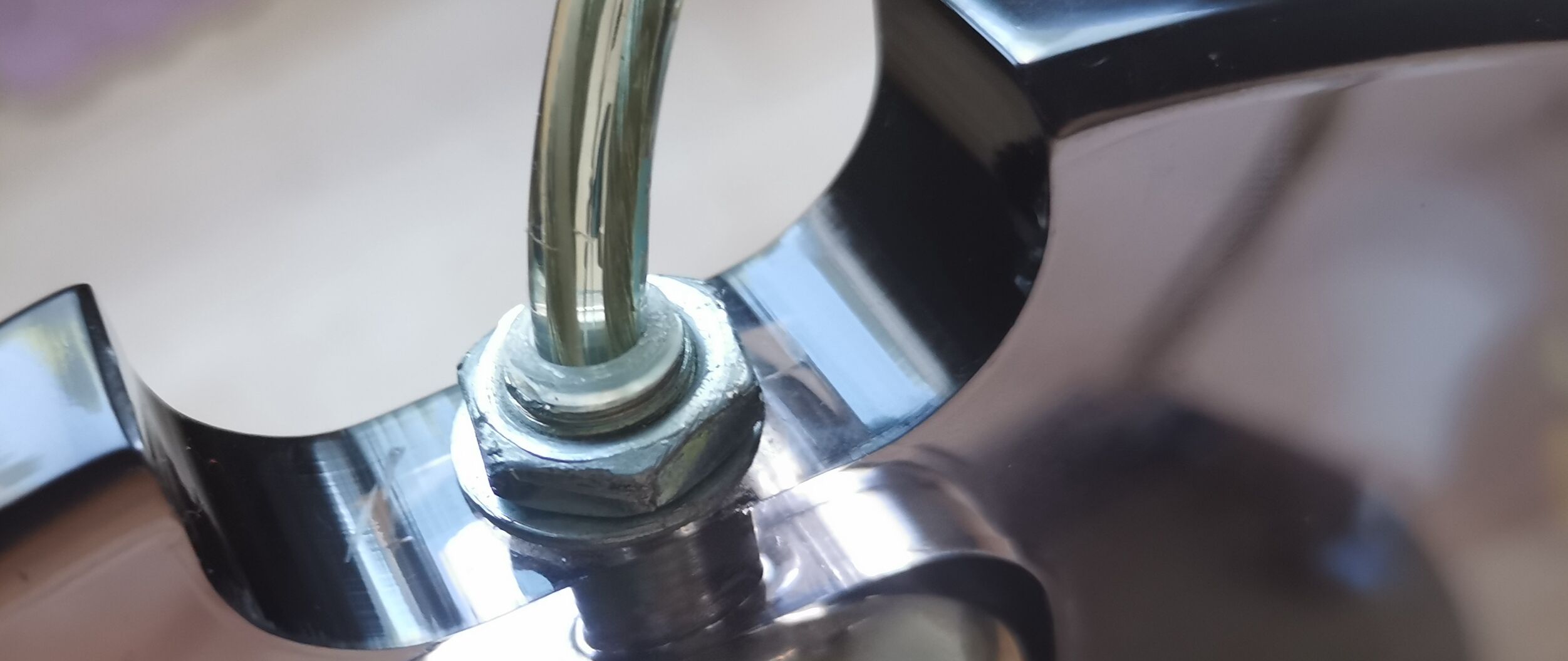 Hanging lamp ring orbit plexiglass chrome 70