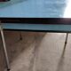 Blue formica table