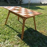 Vintage rattan table