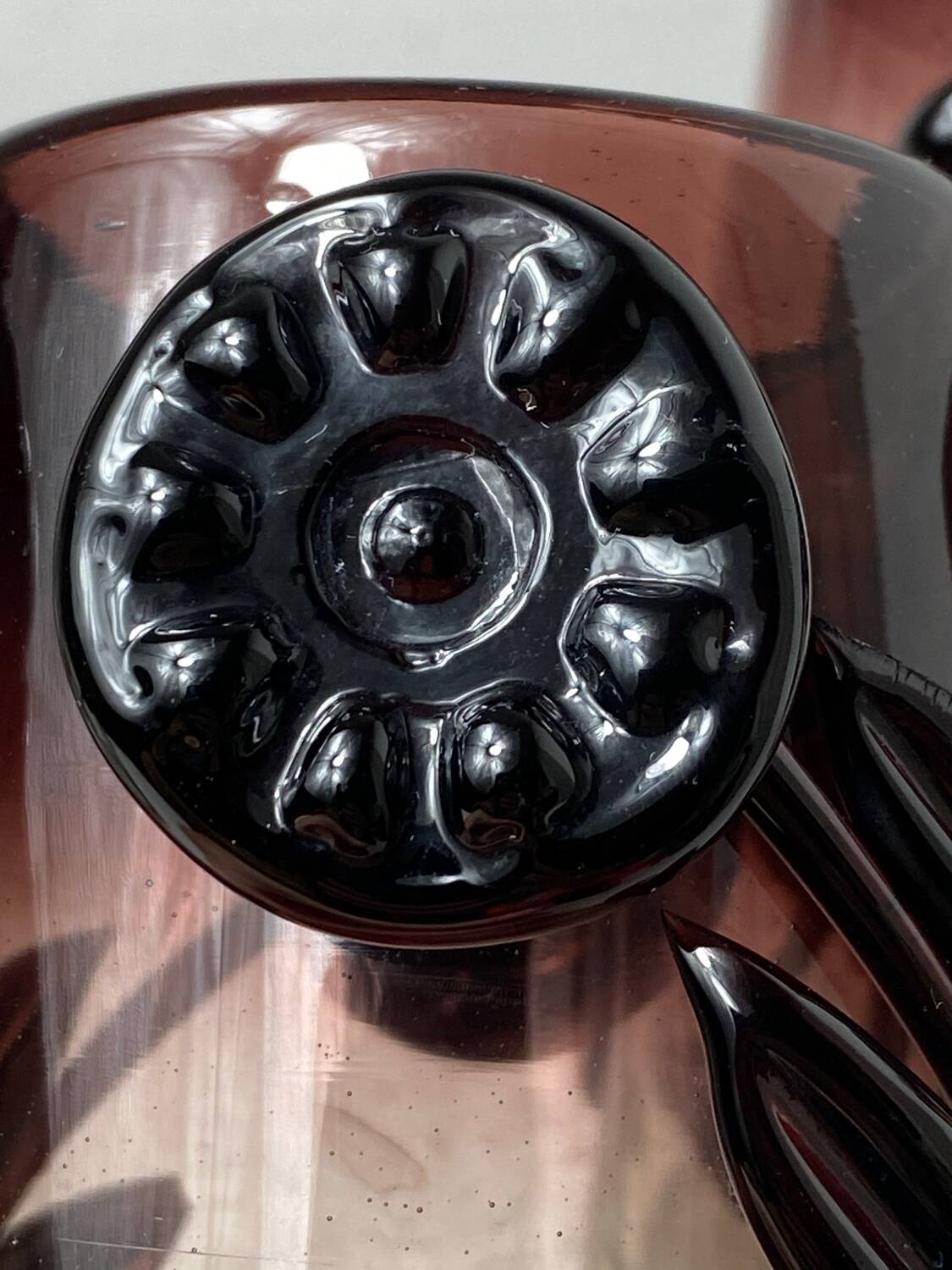 Murano glass glasses and carafe