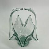 Large empty pocket/vintage fruit basket in blown glass