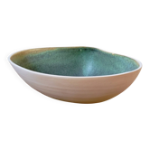 Large vintage shell in glazed ceramic