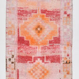 2x10 Pink & Red Classic Runner Rug,76x299Cm